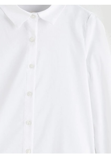 Lcw Eco Ekru Basic Kız Çocuk Gömlek modelleri