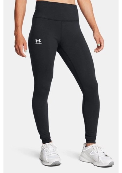 Ua Rival Kadın Tayt Siyah Renk Yüksek Bel Konforlu Tasarım