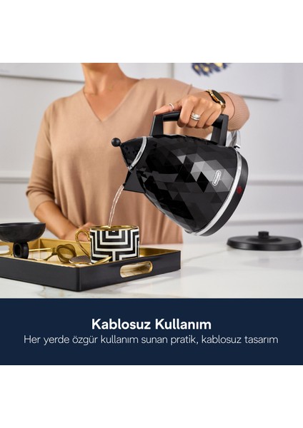 Siyah Isıtıcı Kettle, Hızlı ve Şık Kullanım Için Ideal Seçim