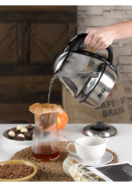 Gri Renkli Cam Kettle, Şık ve Dayanıklı Su Isıtıcı modelleri