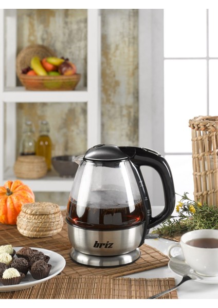 Gri Renkli Cam Kettle, Şık ve Dayanıklı Su Isıtıcı fırsatları