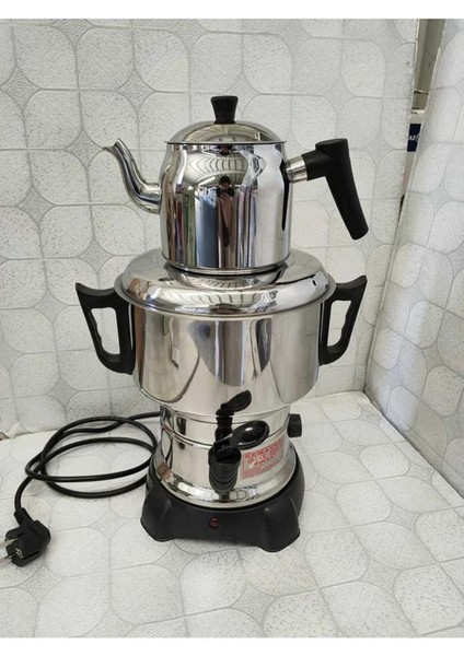 Elektrikli 50 Bardak Semaver, Termostatlı, Enerji Tasarruflu, Ofis ve Ev Kullanımı