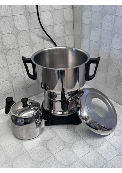 Elektrikli 50 Bardak Semaver, Termostatlı, Enerji Tasarruflu, Ofis ve Ev Kullanımı fırsatları