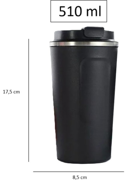 Termal Kahve Kupası 510 ml Paslanmaz Çelik Vakumlu Matara Yalıtımlı Bardak Su Şişesi fiyatları