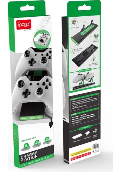 Ipega Xbox One X/s Oyun Kolu Joystick Pil Şarj Istasyonu