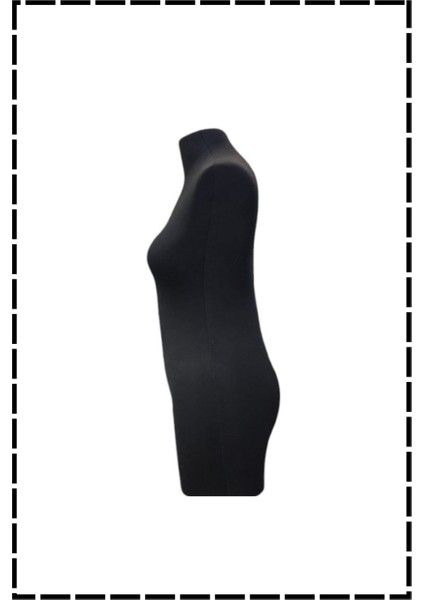 Pantolon Giyebilen 38 Beden Süngerli Terzi Mankeni Prova Mankeni Siyah Kumaş Tekerlek Ayaklı Pac-01 modelleri