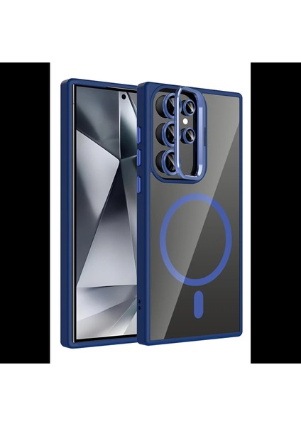 Samsung Galaxy S24 Ultra Remim Lensli Magsafe Standlı Kapak