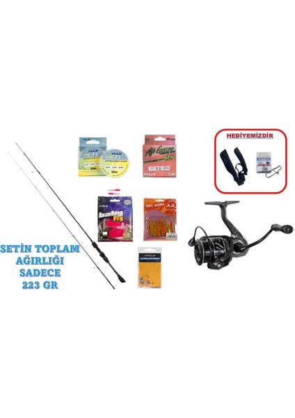 Voltage 190 cm 0.5–5 gr & Ryuji Voltage 800 5+1 Lrf Seti fiyatları