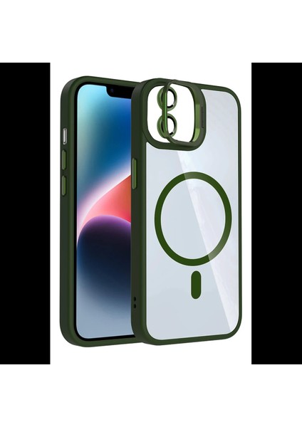 Apple iPhone 11 Remim Lensli Magsafe Standlı Kapak