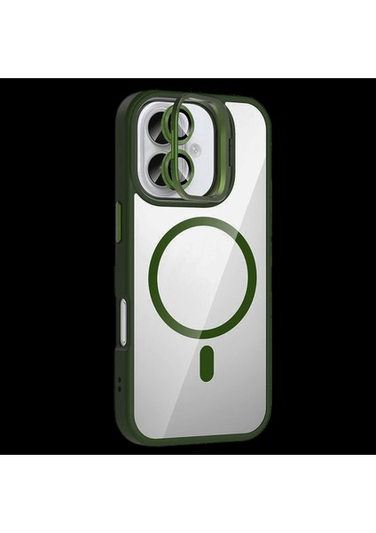 Apple iPhone 16 Plus Remim Lensli Magsafe Standlı Kapak