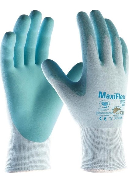 Maxiflex® Active™ 34-824 Aloe Vera ve E Vitaminli Iş Eldiveni Takım No:9