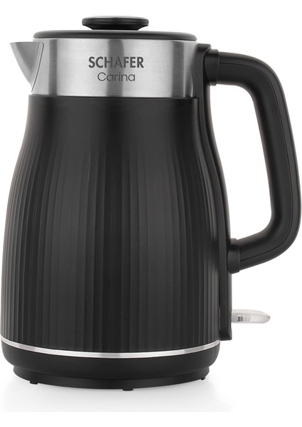 Paslanmaz Çelik El Yakmaz Gövdeli Siyah Su Isıtıcı fiyatları