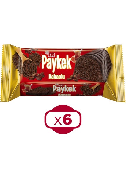 Paykek Kakaolu 200 gr x 6 Adet