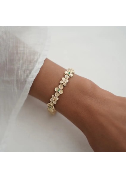Çiçek Düşü Altın Bileklik