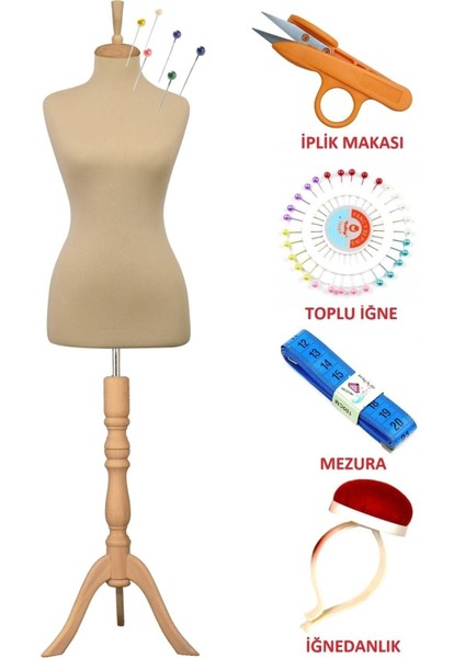 Dikiş Setli Sünger Iğne Batabilen 40 Beden Terzi Mankeni Prova Mankeni fiyatları
