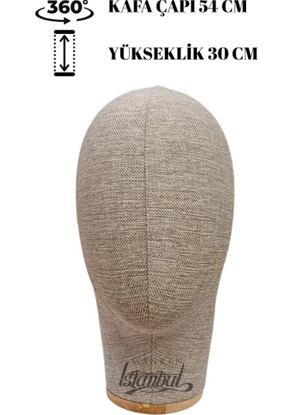 Profesyonel Peruk Kafa Mankeni – Kuaför ve Vitrin Kullanımına Uygun