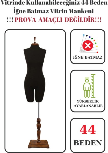 44 Beden Iğne Batmaz Vitrin ve Fotoğraf Çekimi Için Pantolon Giyebilen Terzi Mankeni Vitrin Mankeni