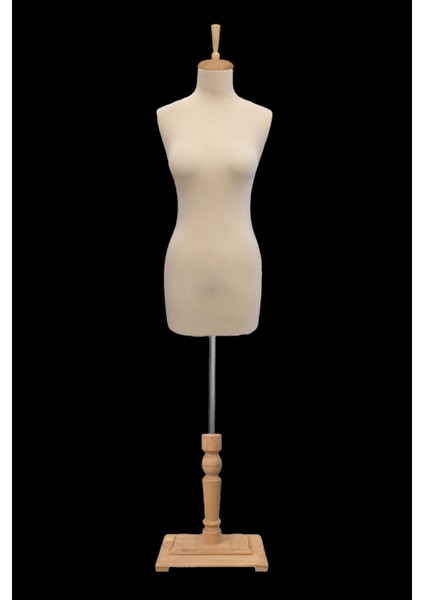 Balık Model Süngerli 38 Beden Dik ve Yatay Iğne Batabilen Terzi mankeni Prova Mankeni Ahşap Ayak modelleri