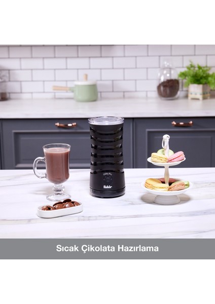 Süt Köpürtücü ve Isıtıcı, Siyah, Pratik ve Şık Tasarım modelleri