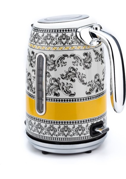 Sarı Siyah Desenli 1.7l Su Isıtıcı, Şık ve Kullanışlı Ev Gereci modelleri