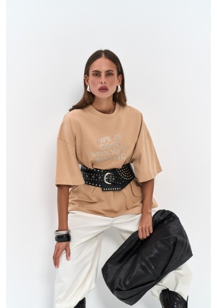 Baddie Oversize Vizon T-Shirt