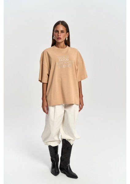 Baddie Oversize Vizon T-Shirt fiyatları