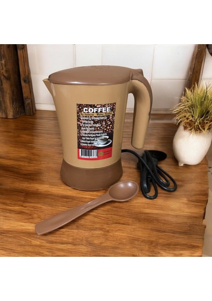 Küçük Boy Türk Kahvesi Makinesi 600 ml Kompakt Su Isıtıcı Kahverengi fiyatları