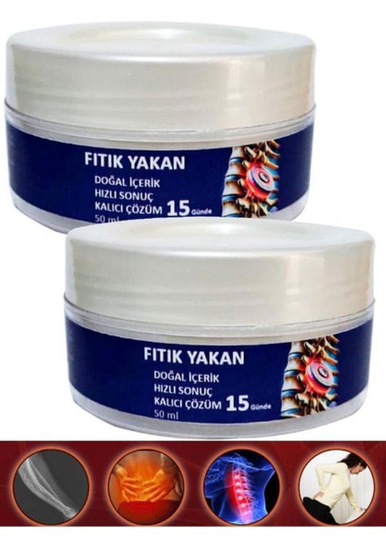 Fıtık Yakan Sırt Bel Adale Iskelet Harici Uygulama Masaj Bakım Kremi 50 ml x 2 Adet
