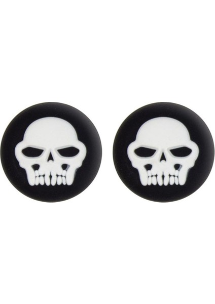 Skull Ps5/ps4/ps3/xbox One/one X/one S/series X/series S 3D Analog Silikon Koruyucu -2 Adet