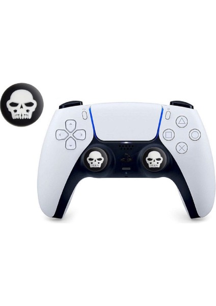 Skull Ps5/ps4/ps3/xbox One/one X/one S/series X/series S 3D Analog Silikon Koruyucu -2 Adet modelleri