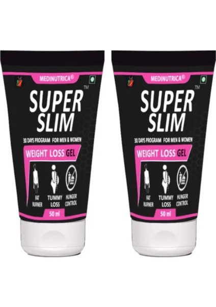 Medinutrica Super Slim Gel Bay& Incelmenizin Hafifliğinizin Jeli 50 ml x 2 Adet
