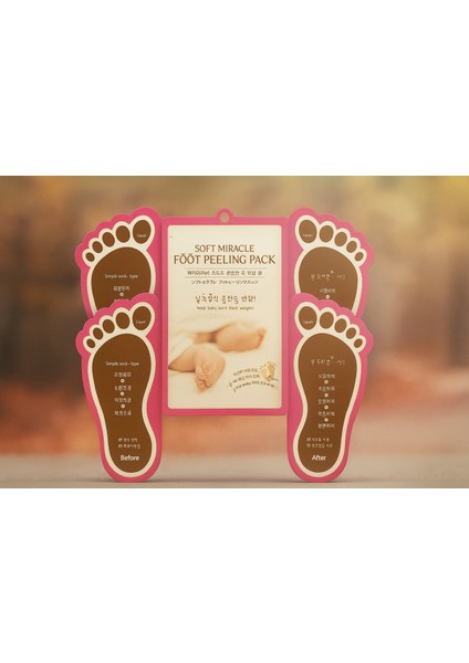 Soft Miracle Foot Peeling Mask-Soyulan Ayak Peeling Maskesi 2'li Paket