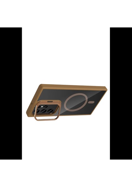 Samsung Galaxy S24 Ultra Remim Lensli Magsafe Standlı Kapak modelleri