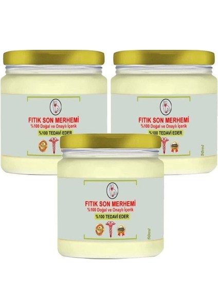 Fıtık Son Merhemi Mucizevi Tamamen Doğal Bitkisel Etkili Ağrı Masaj Kremi 50 ml x 3 Adet