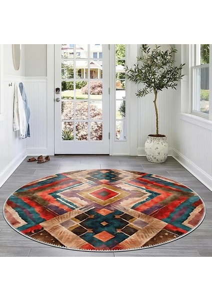, Makinede Yıkanabilir, Kaymaz Taban, Dijital Baskı, Çok Renkli, Salon Halısı, Oturma Odası Halısı, Mutfak Halısı ve Yolluk