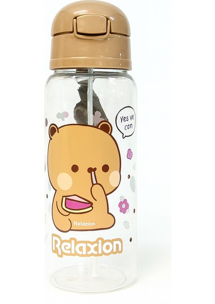 Pipetli Matara 550ML Relakxsın Bej
