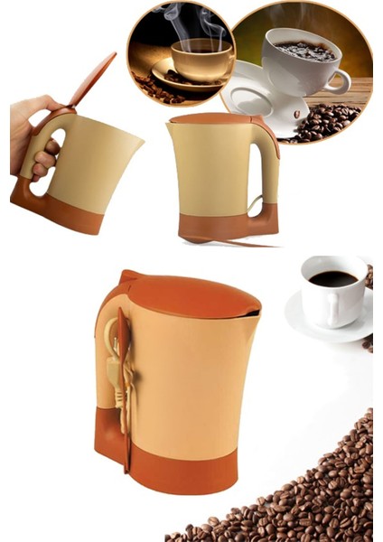 Taşınabilir Türk Kahvesi Makinesi ve Su Isıtıcı, Pratik ve Renkli Tasarım