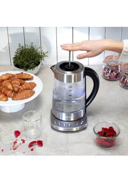 Gri Isıtıcı ve Çay Demleme Cihazı, Pratik ve Şık Tasarım