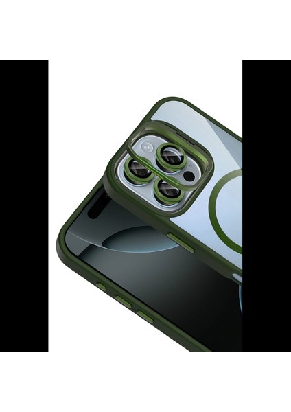 Apple iPhone 16 Pro Remim Lensli Magsafe Standlı Kapak modelleri