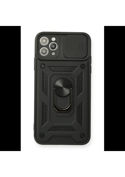iPhone 11 Pro Max Kılıf Pars Lens Yüzüklü Silikon