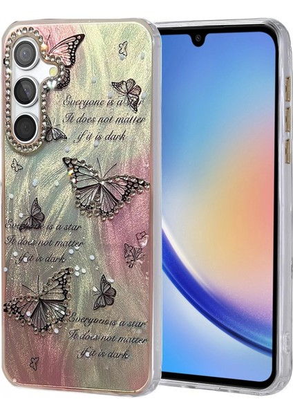 Samsung Galaxy A34 5g Kılıf Blade Aynalı Desenli Kapak - Desen 6