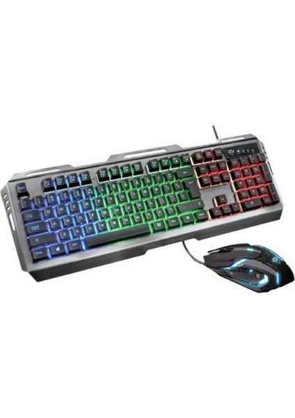 Gxt 845 Tural Oyuncu Combo Kablolu Q Klavye Mouse Set