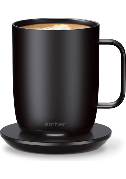 Sıcaklık Kontrollü Seramik Kupa Mug 2.nesil 295ML Siyah