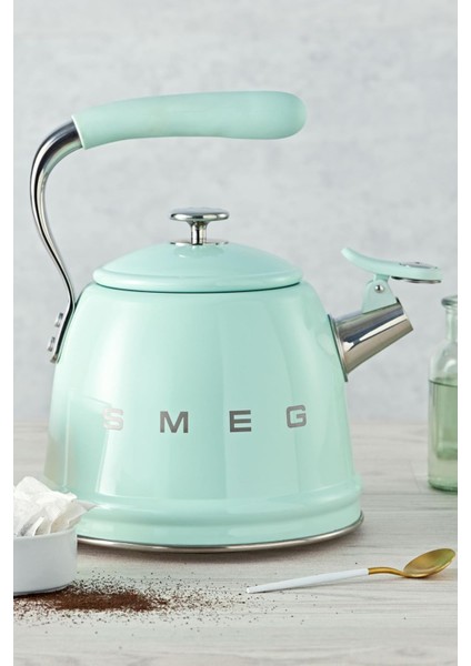 Pastel Yeşil 2.3 Lt Düdüklü Kettle Seti, Şık ve Fonksiyonel Tasarım