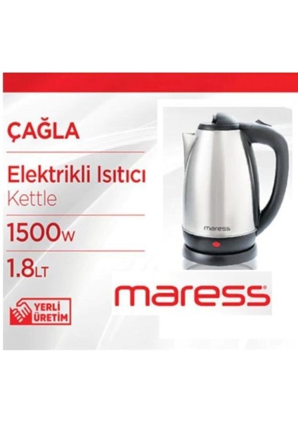 Gri 1.8 L Çelik Su Isıtıcısı, Pratik ve Şık Tasarım fiyatları