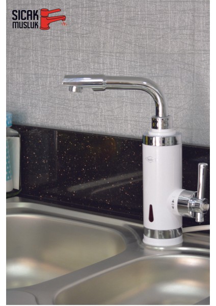 Beyaz Elektrikli Ani Su Isıtıcı, Termal Şofben ve Musluk, Pratik ve Güvenli Kullanım fiyatları