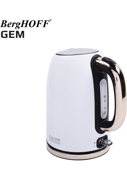 1.7 Litre Parlak Beyaz Gold Su Isıtıcı, Şıklık ve Pratiklik Sunar fiyatları