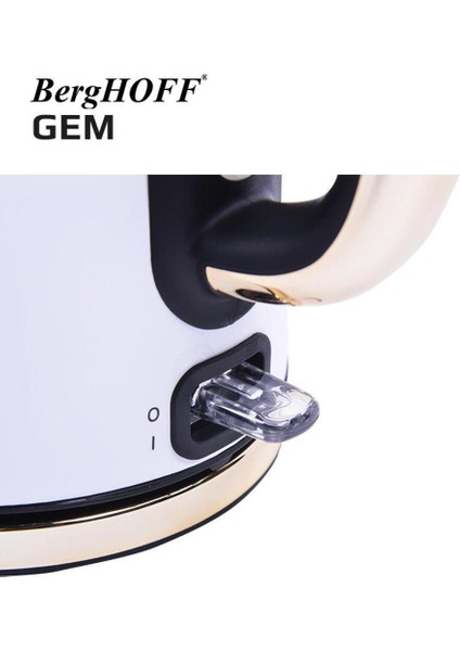 1.7 Litre Parlak Beyaz Gold Su Isıtıcı, Şıklık ve Pratiklik Sunar fırsatları