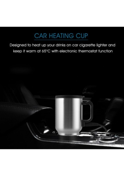 Pratik Araç Içi Su Isıtıcı Kupa Gri, Sıcak Tutma Özelliğiyle Konforlu Kullanım fiyatları