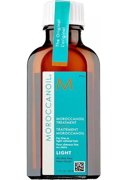 Light Ince Telli Veya Açık Renkli Saçlar Için Hafif Bakım Yağı 50 ml